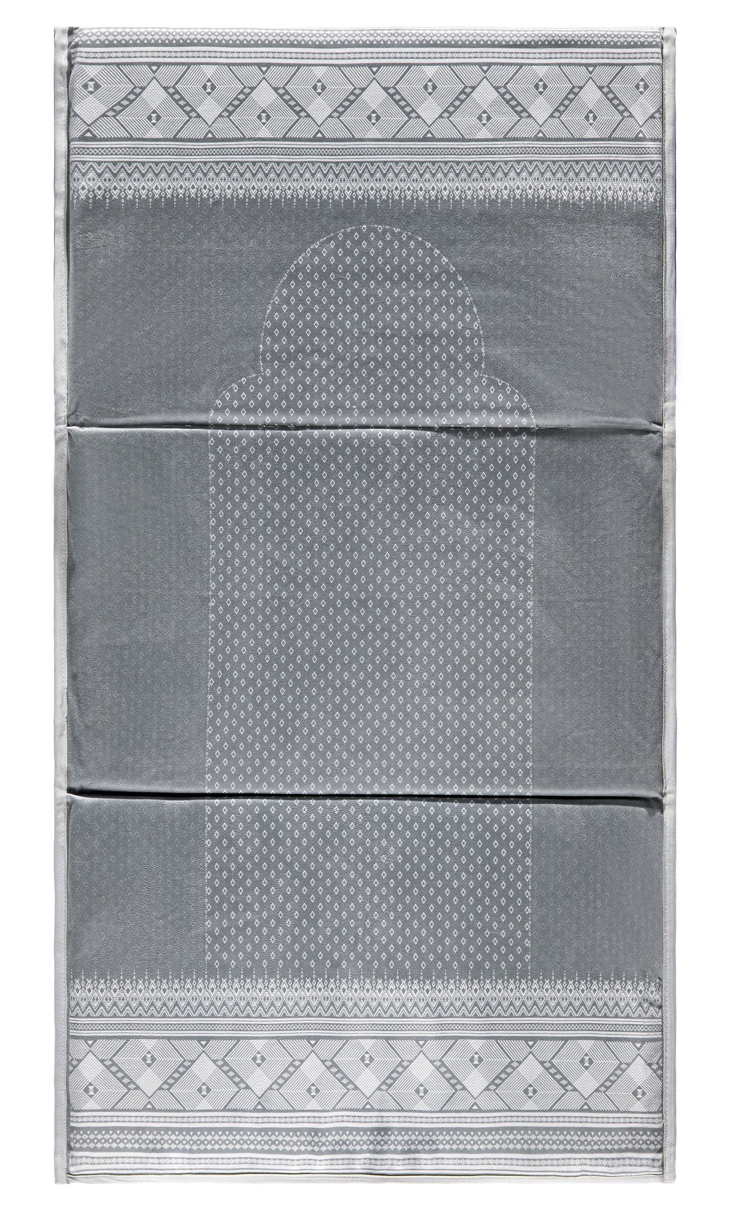 Classical Grey Backrest Prayer Mat