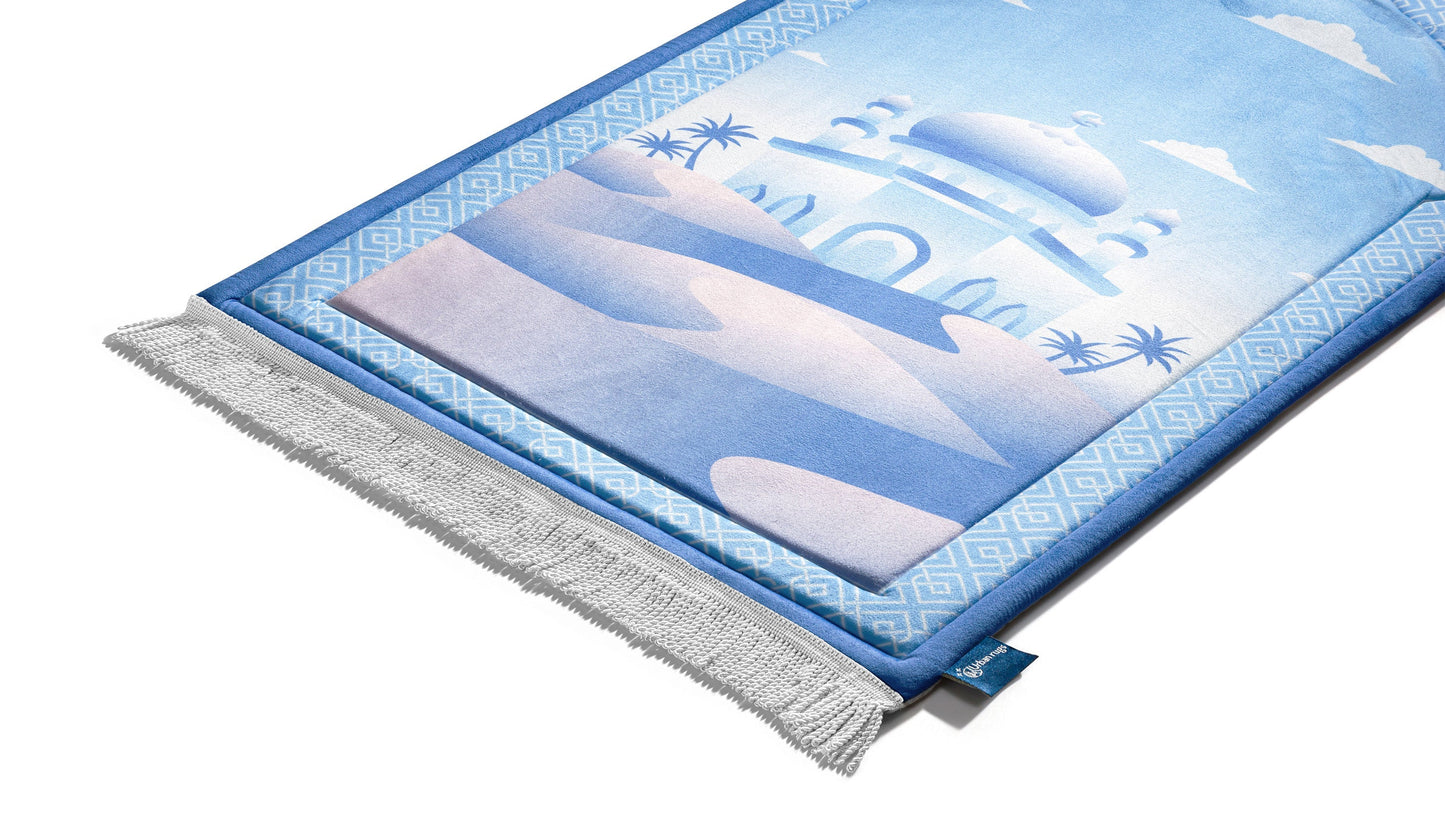 Bluish Sahara Mosque Junior Prayer Mat