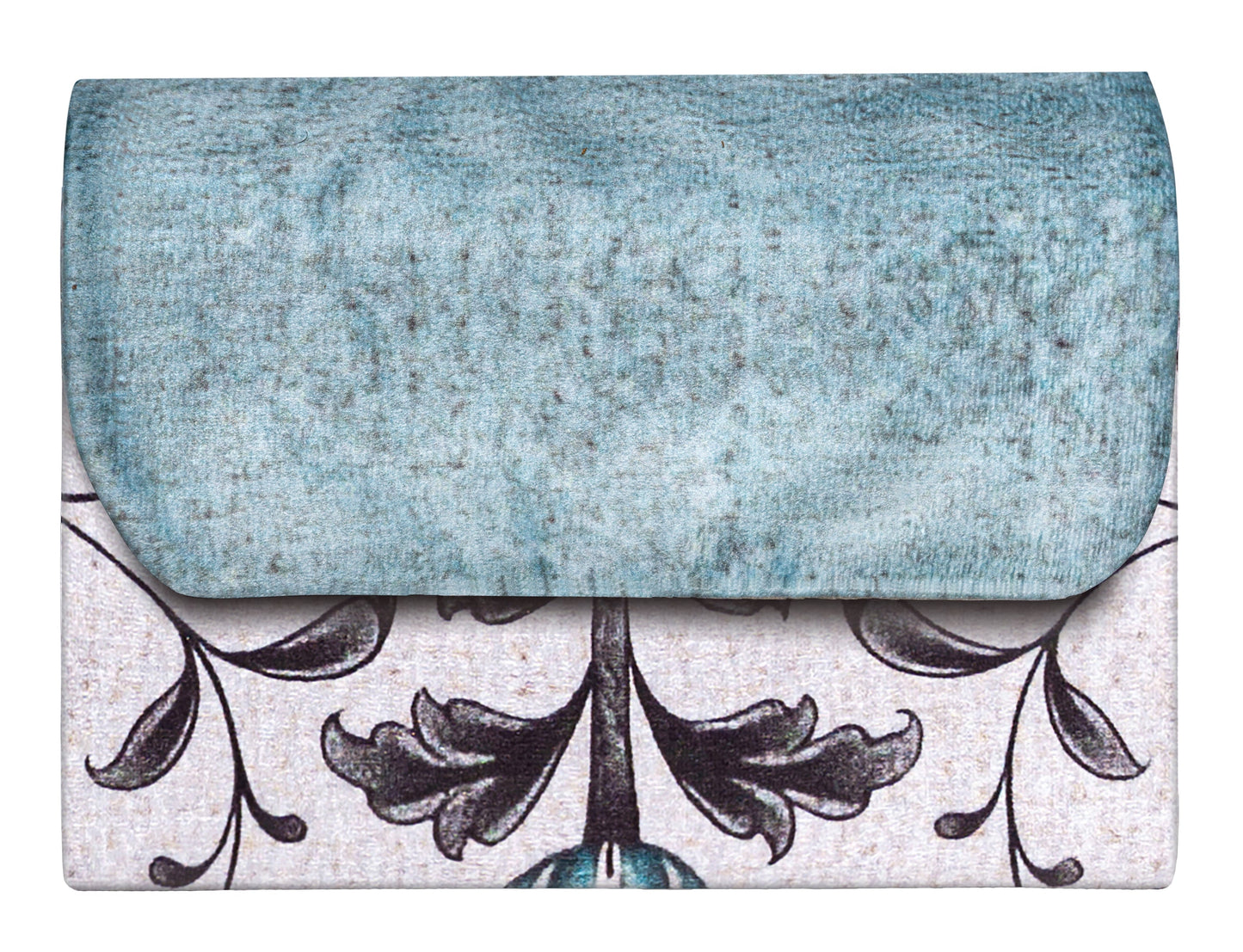 Blue Blooming Damask Pocket Sejadah