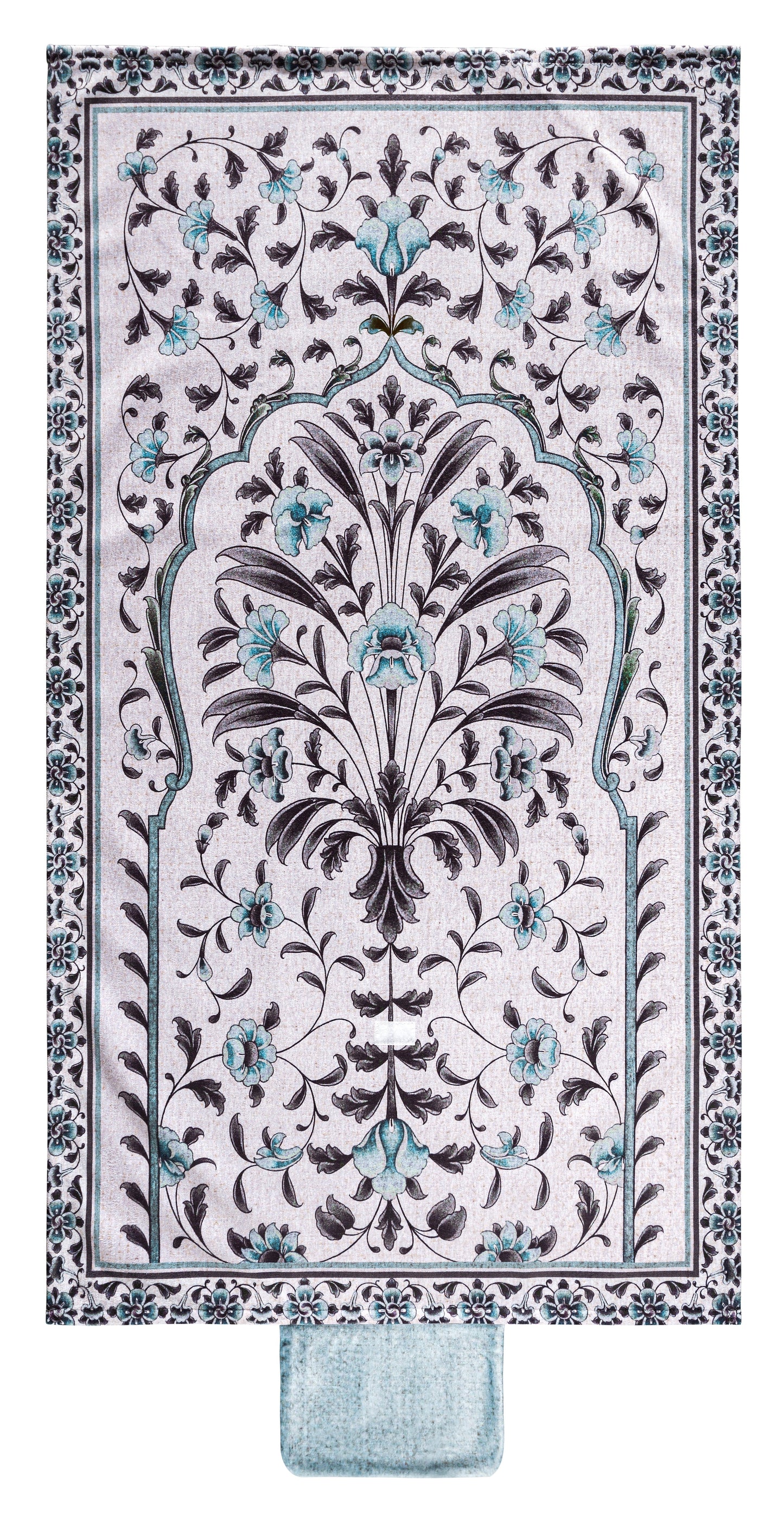 Blue Blooming Damask Pocket Sejadah