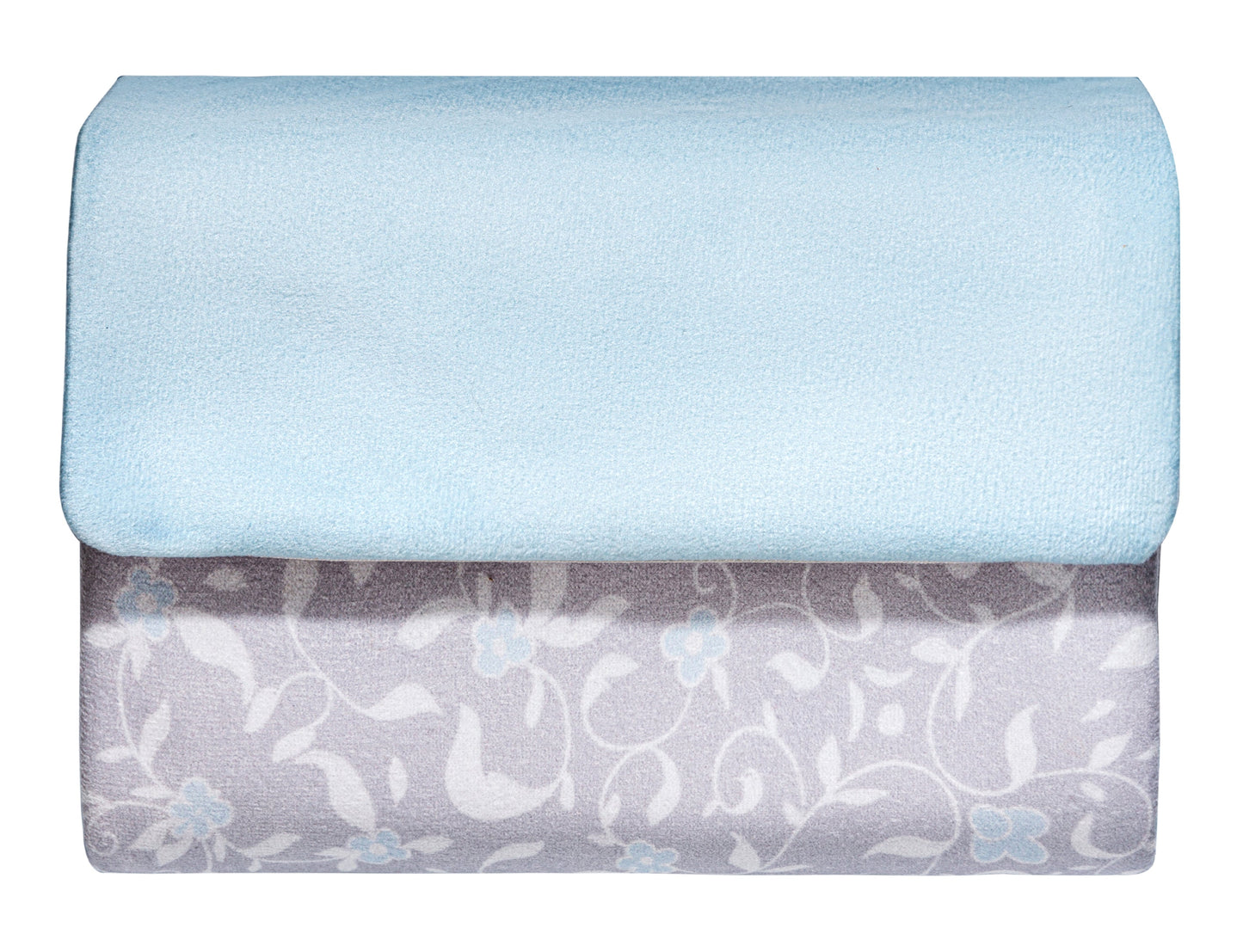 Sky Blue Floral Pocket Sejadah