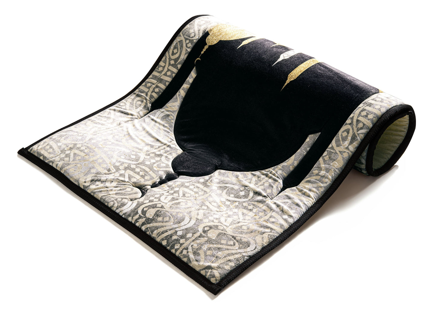 Light Arabic Calligraphy Premium Prayer Mat