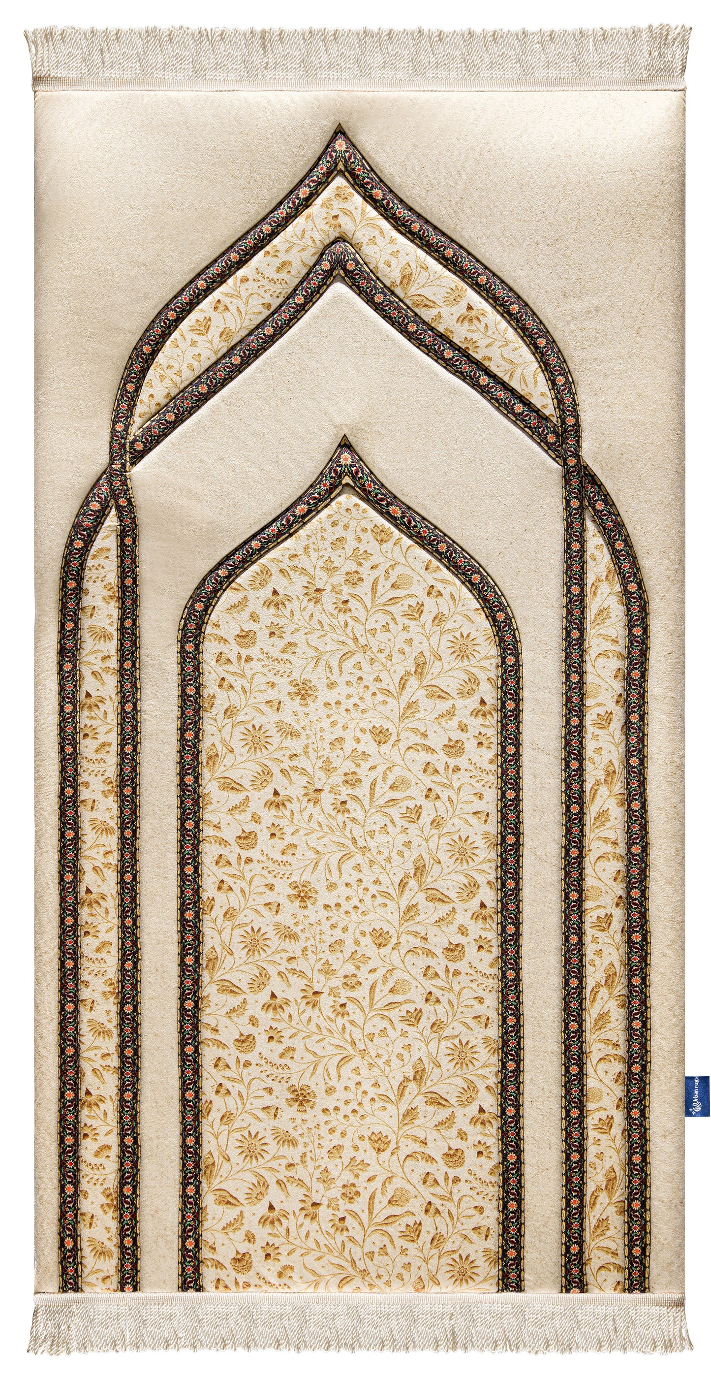 Golden Blossom Premium Prayer Mat