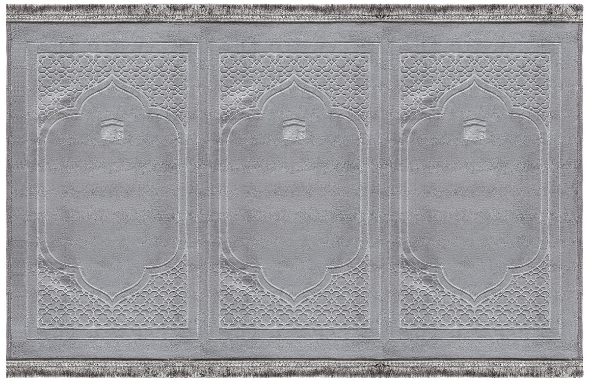 Trio Grey Jama'ah Prayer Mat