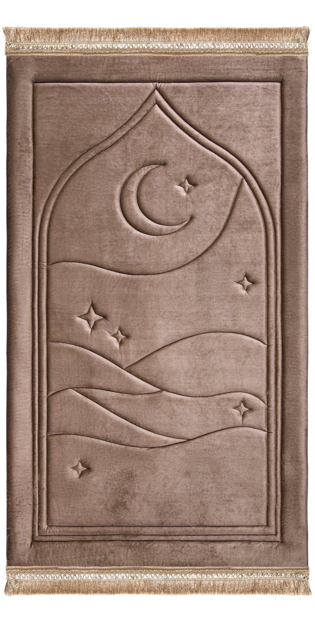 Taupe Dusk Capitone Prayer Mat