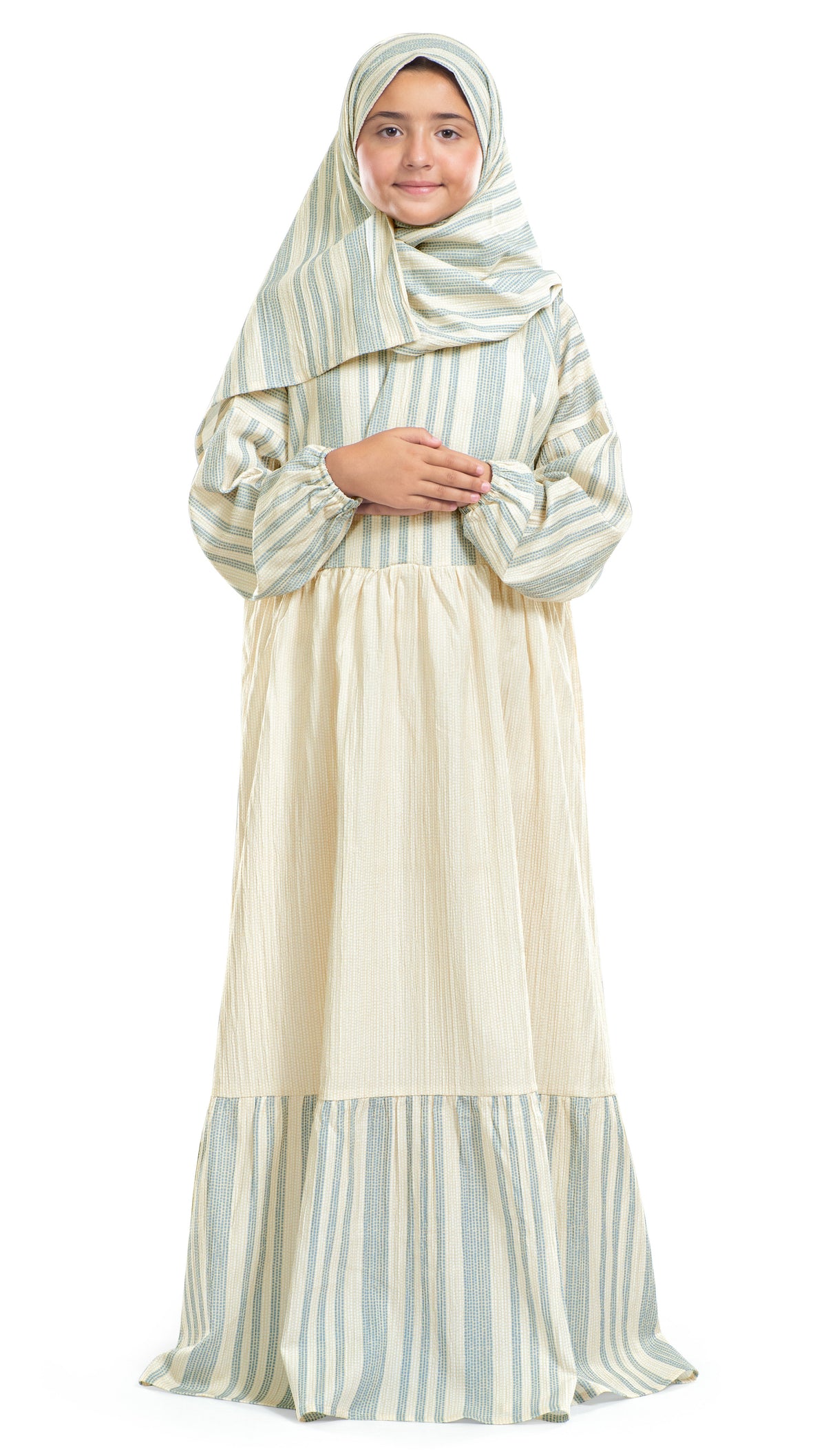 Cloudii Striped Islamic Junior Prayer Wear