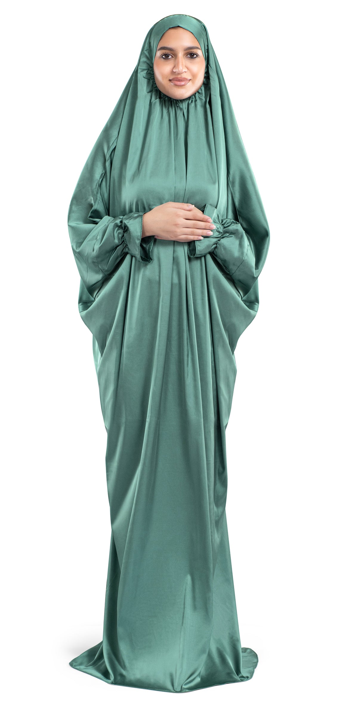 Jade Satin Islamic Prayer Wear