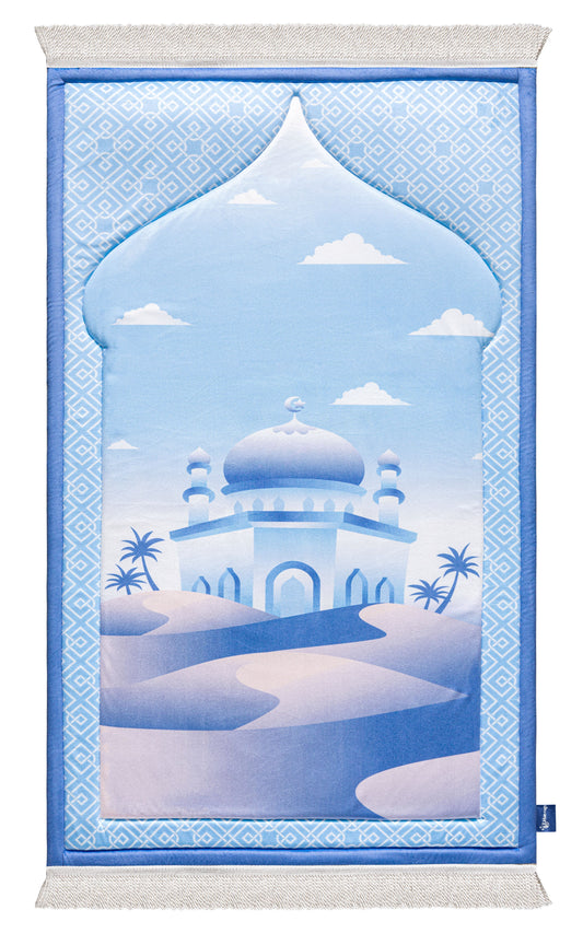 Bluish Sahara Mosque Junior Prayer Mat