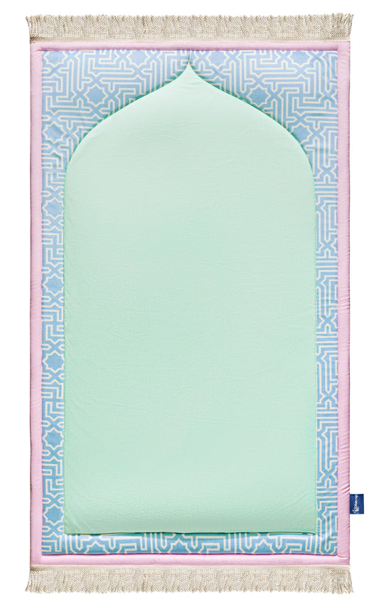Pastel Islamic Arch Junior Prayer Mat