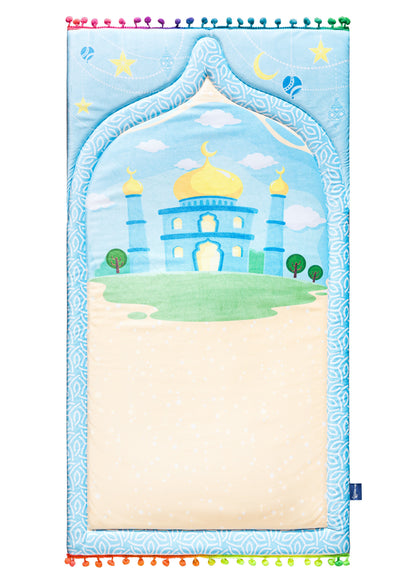 Dreamy Blue Kids Prayer Mat