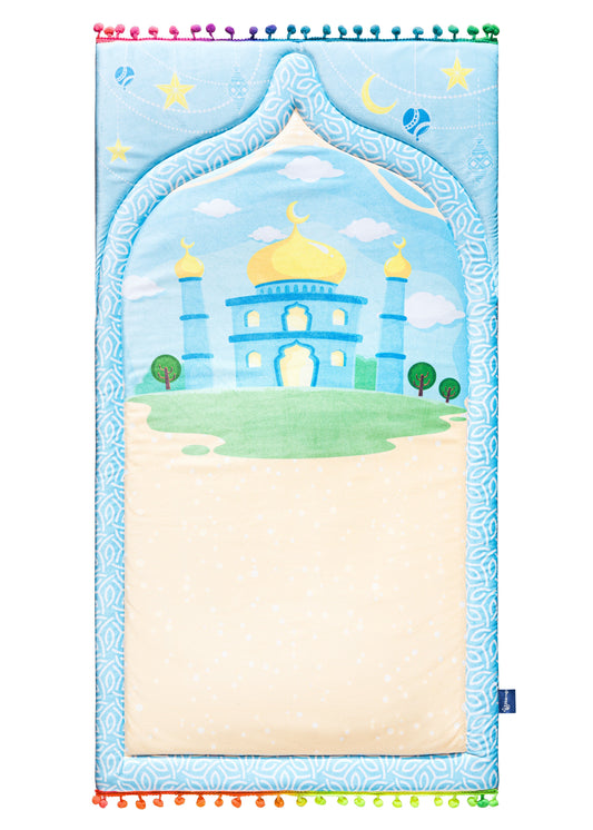 Dreamy Blue Kids Prayer Mat