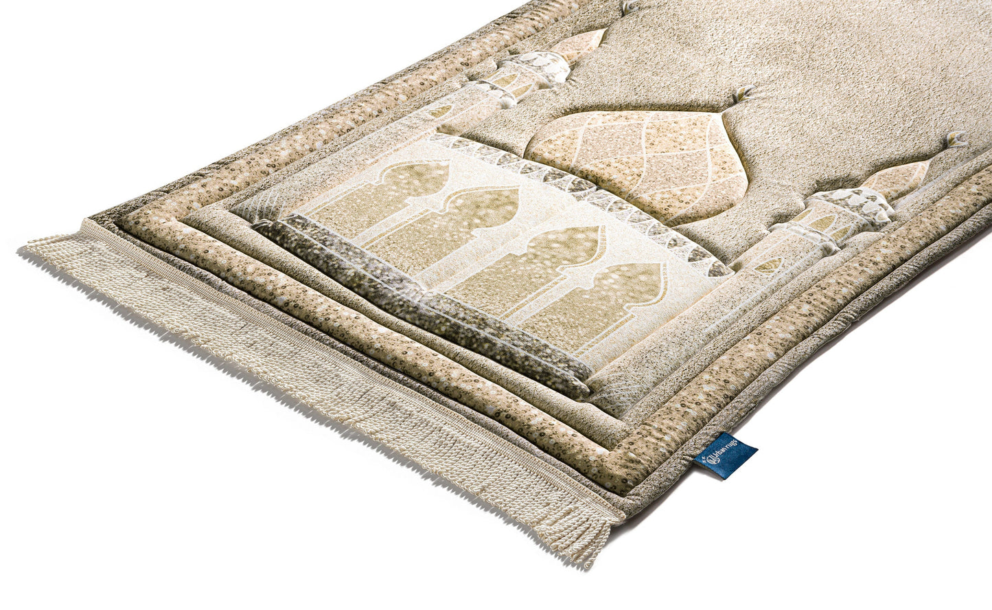 Golden Shimmer Premium Prayer Mat