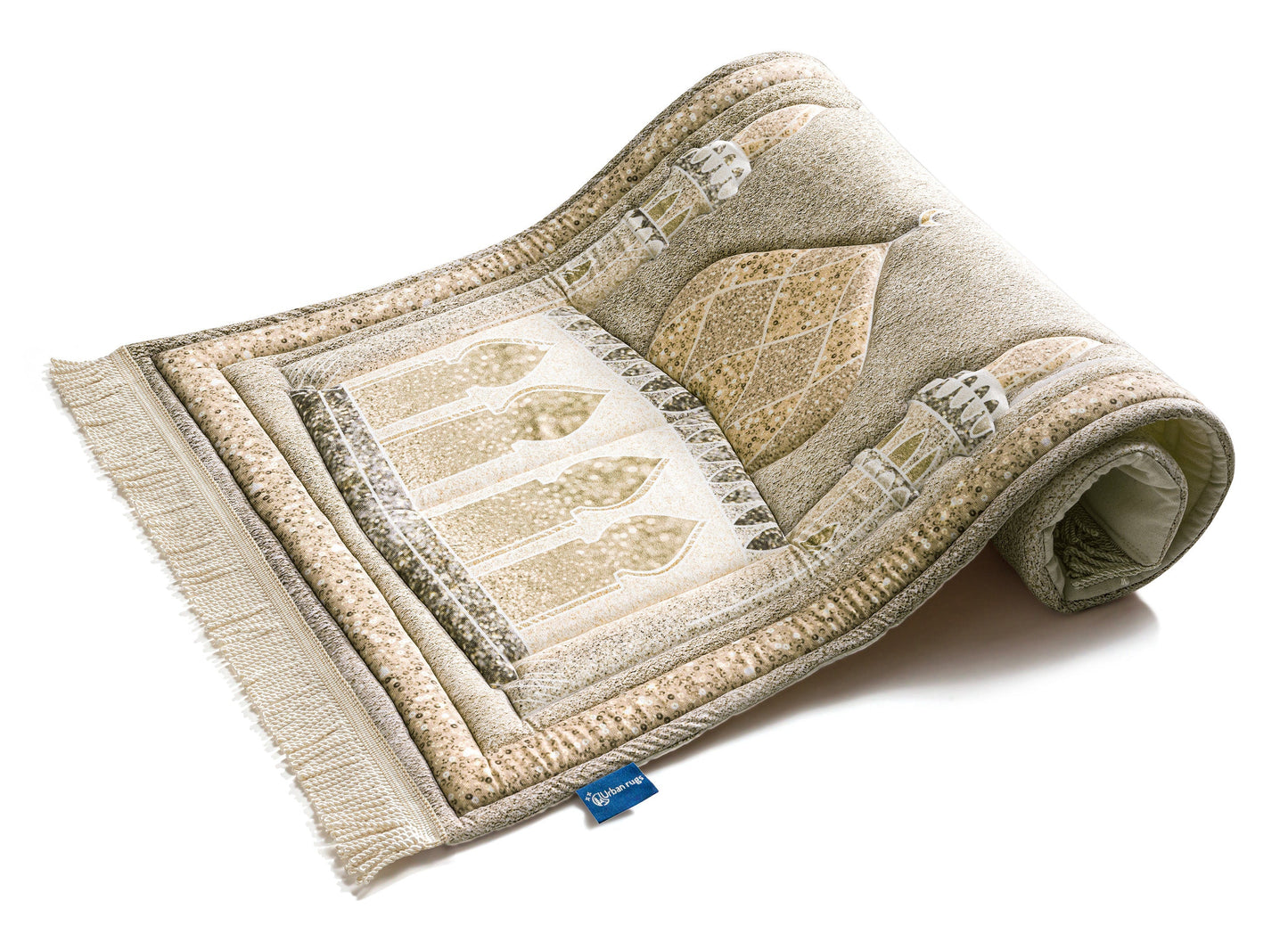 Golden Shimmer Premium Prayer Mat