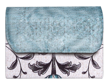 Blue Blooming Damask Pocket Sejadah