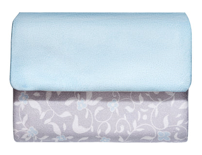 Sky Blue Floral Pocket Sejadah