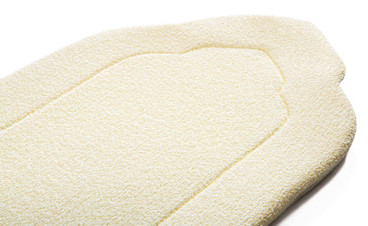 Daisy White Arched Plain Prayer Mat