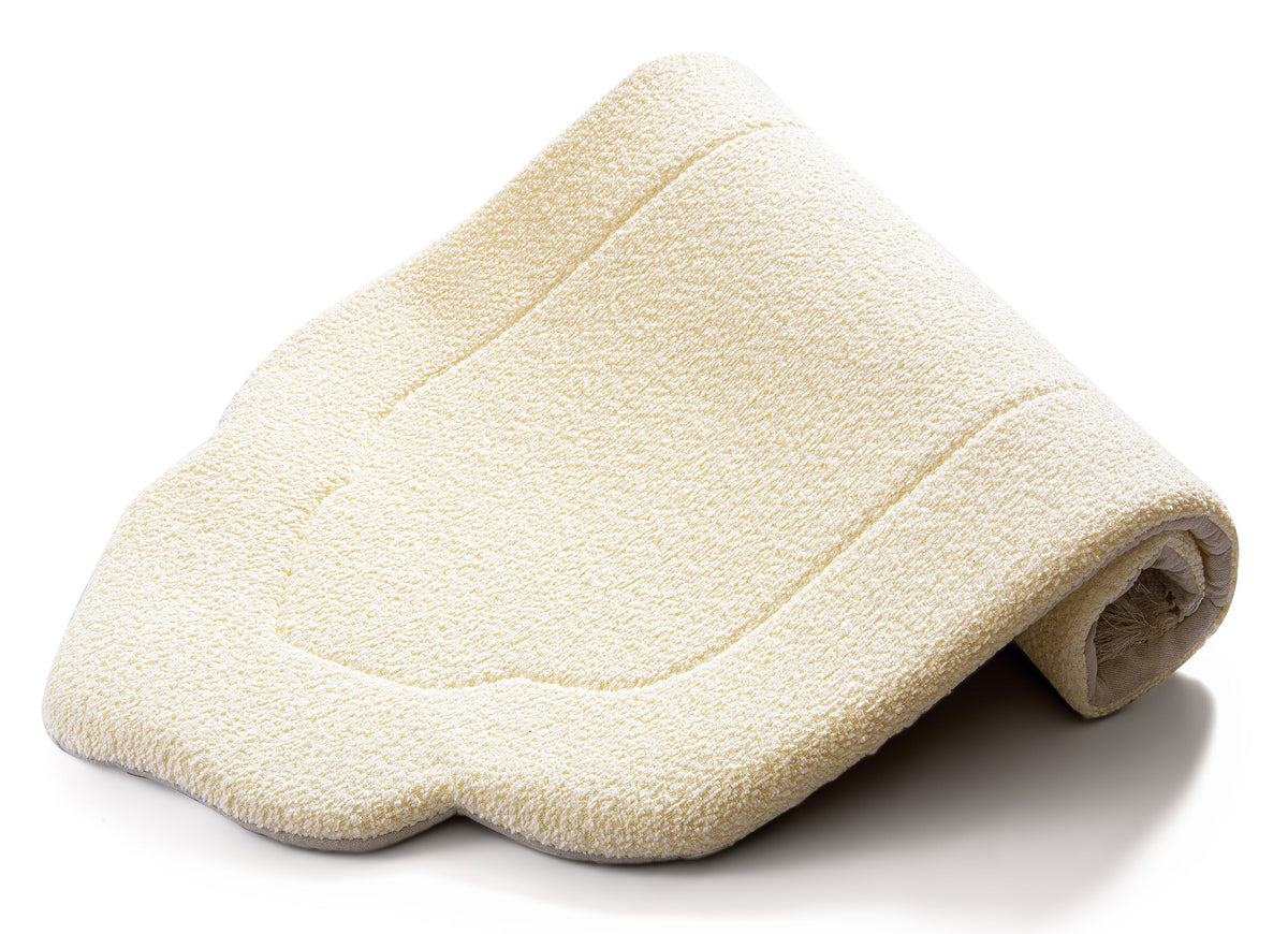 Daisy White Arched Plain Prayer Mat