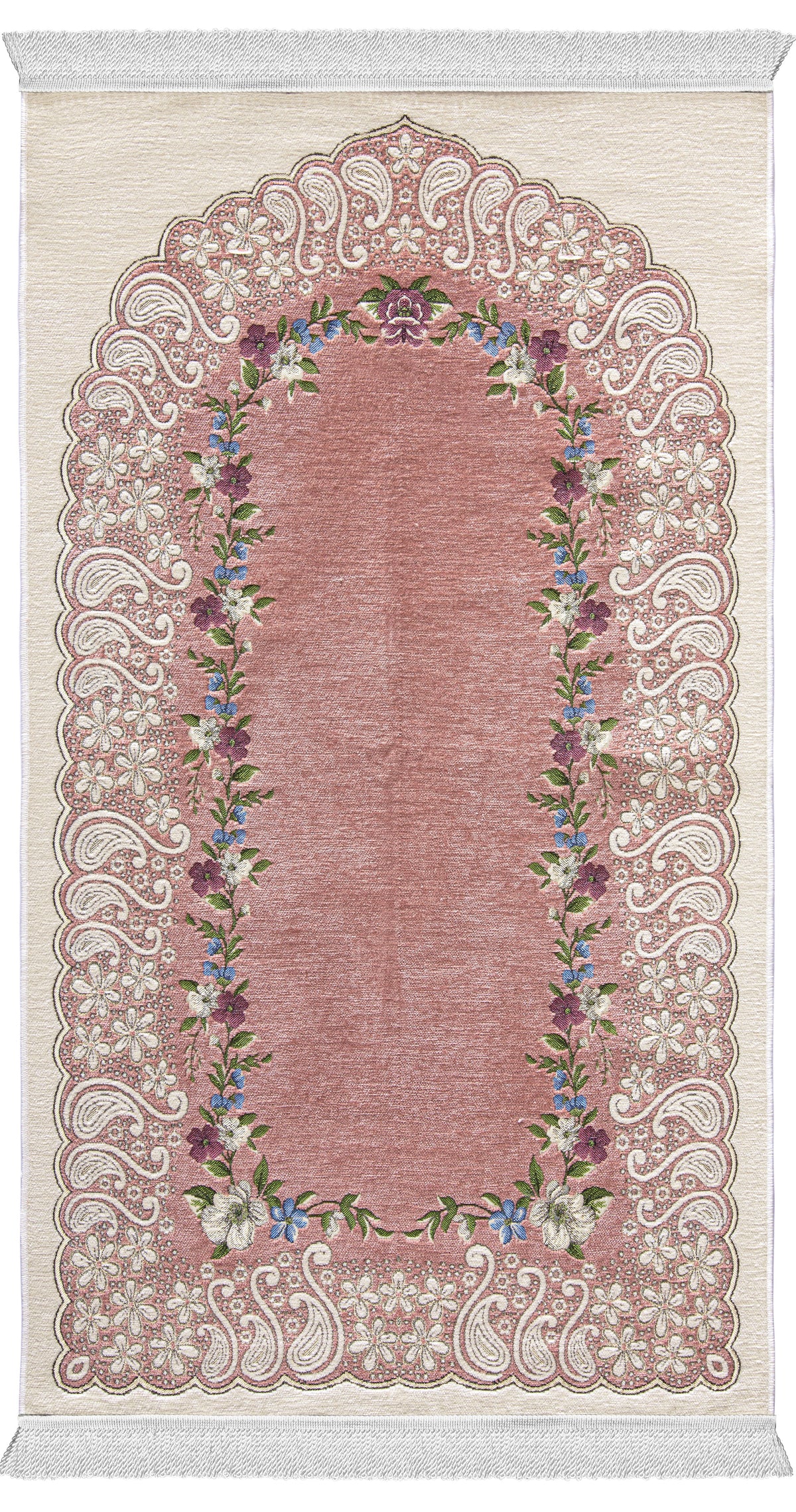Cashmeric Flowered Arch Unpadded Sejadah