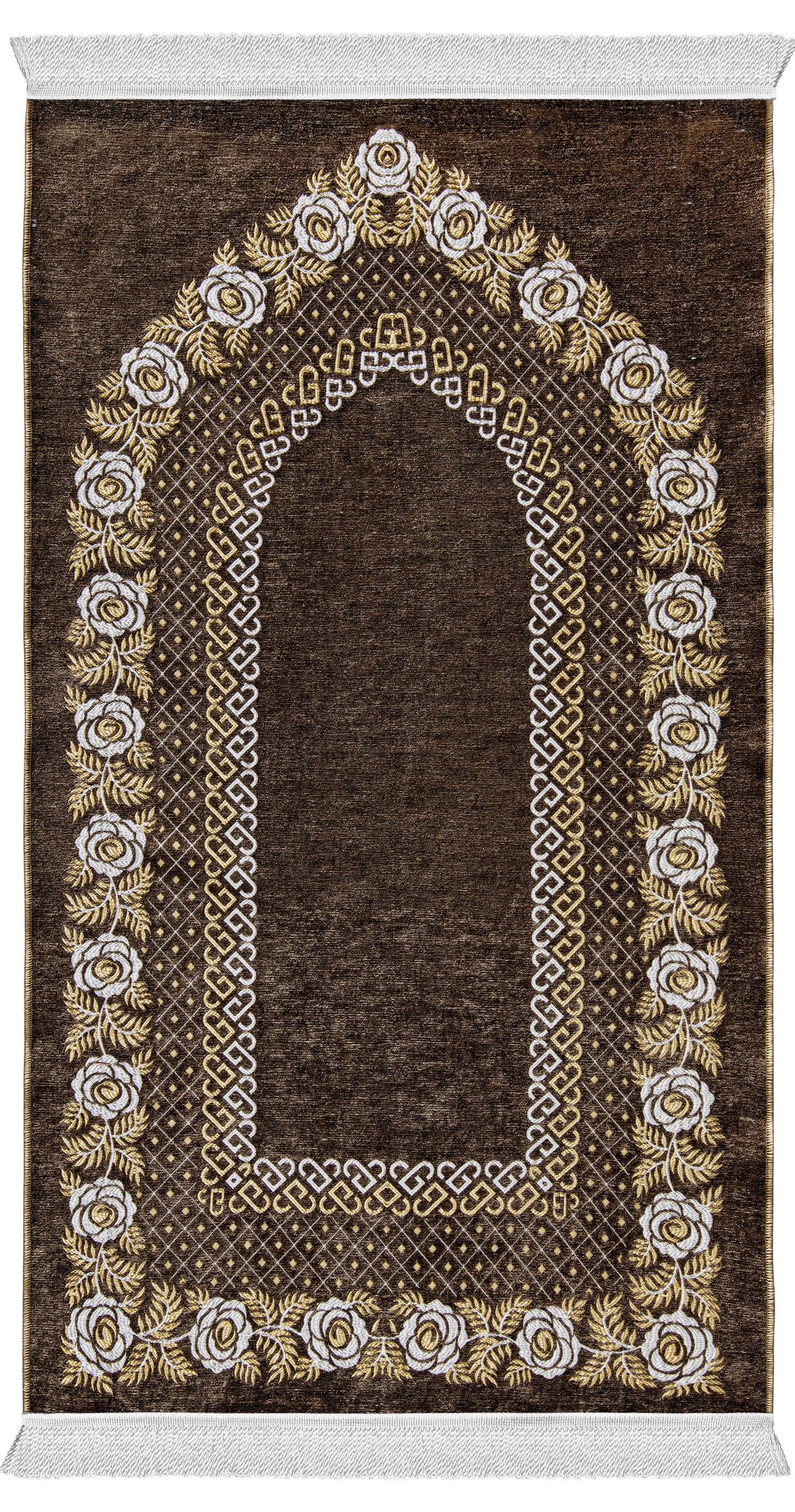Brownish Fluer Arch Unpadded Sejadah