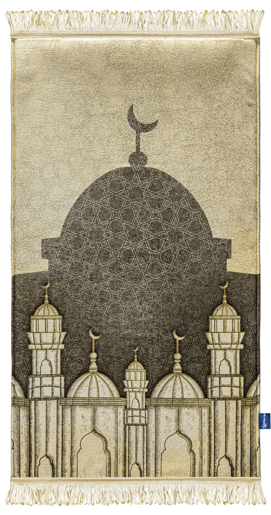 Beige Great Mosque Original Prayer Mat