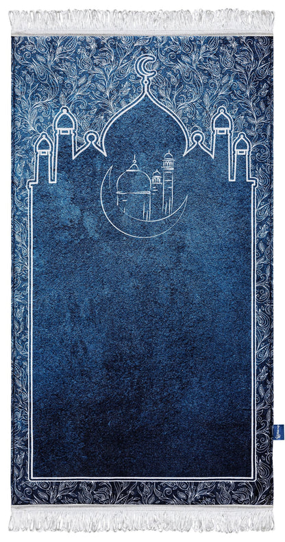 Islamic Navy Blue Original Prayer Mat